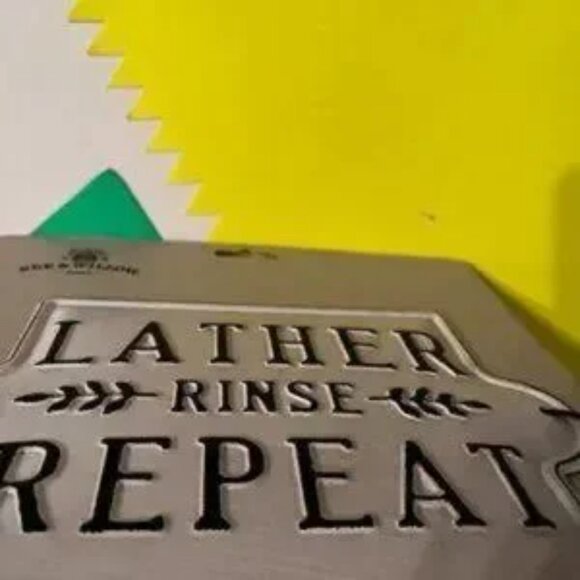 Rustic Wall Plaque - Lather - Rinse - Repeat - Picture 5 of 8